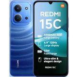 XIAOMI Redmi 15C 4G Smartphone 4GB+128GB, Massive 6000mAH Battery, 120Hz 6.9" Display, Stylish Design, 50MP AI Dual Camera, 33W Fast Charging Moonlight Blue