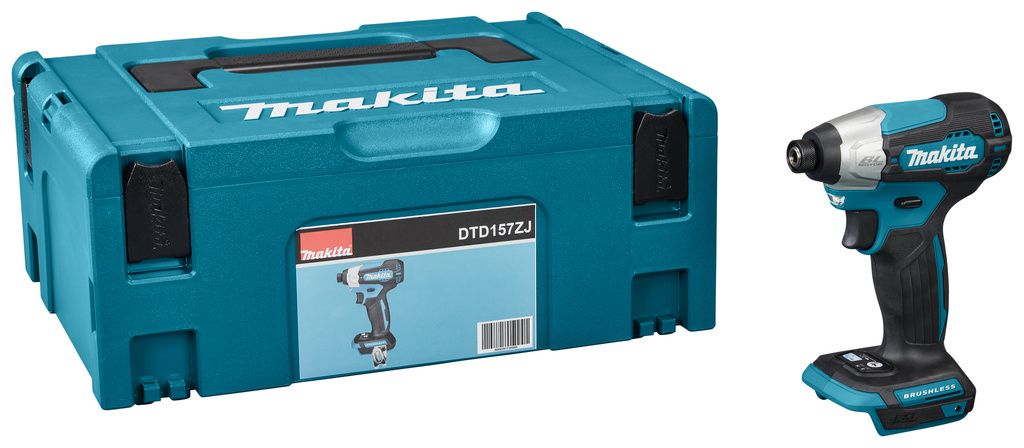 Makita DTD157ZJ - 18V Accu Slagschroevendraaier - Body - Zonder Accu's en Lader - In Mbox