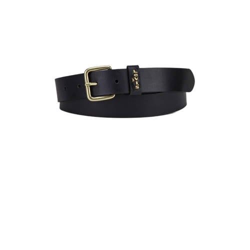 Levi's leren riem Calypso zwart