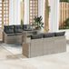 Maison Exclusive - Salon de jardin, 7 pièces, gris clair, en résine tressée