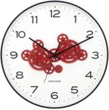 Karlsson Wandklok Open Gear - Zwart - 40.8x40.8x40.8cm