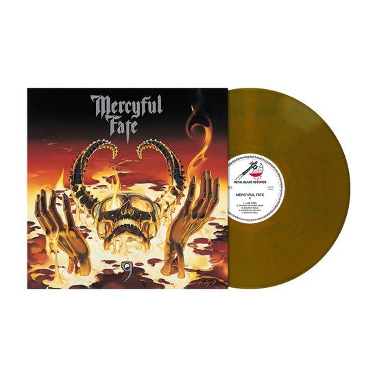 Mercyful Fate - 9 (LP) (Limited Edition) (Yellow Ochre with Blue Swirls Vinyl)