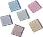 Rayher Hobby Acryl mozaiek steentjes pastel kleuren 820x stuks van 1 x 1 cm