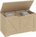 HOMCOM Coffre de rangement - Panneau de particules - 80 x 40 x 45 cm - Bois naturel