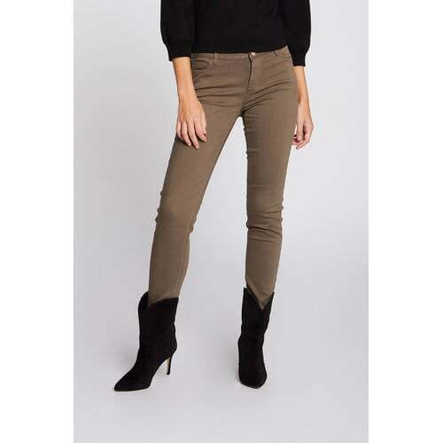 Morgan Morgan low waist skinny broek kaki