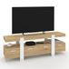 IDMarket TV-kast Phoenix 140 cm met laden van hout en wit