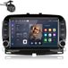 Fiat 500 2016-2019: autoradio 7 pouces avec Carplay, Android 15, navigation GPS, Wi-Fi, Bluetooth, FM, USB, DSP, commande au volant (SWC) et RDS, stockage 2+64 Go