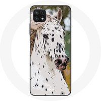 Maniacase Hoesje voor Samsung Galaxy A22 5G Appaloosa wit paard
