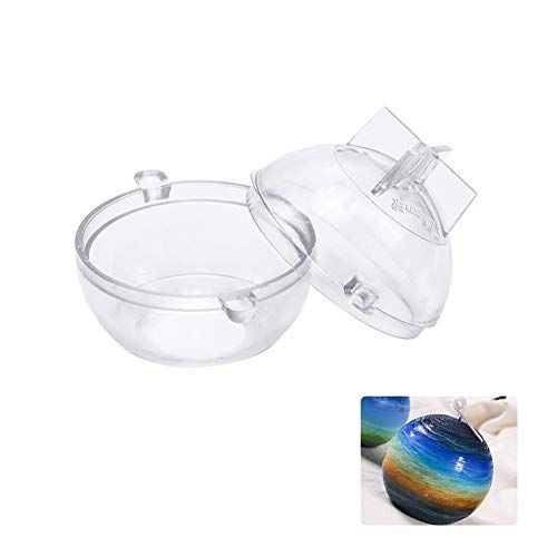 WANDIC Kaars Mallen, 1 St Plastic Bol Ronde Kaars Mallen Kaars DIY Mould voor Kerk Kerst Kaarslicht Diner Valentijnsdag Home Decor