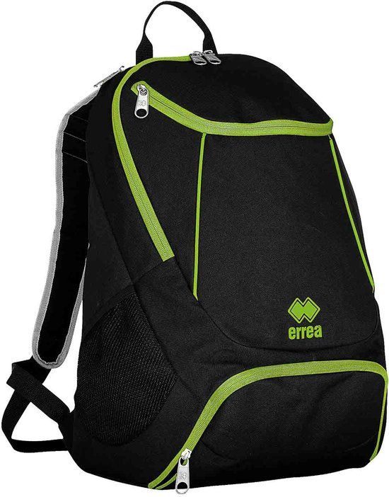 Errea Thor Rugzak - Zwart/Fluorescerend Groen - Unisex - Volwassenen