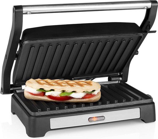 Tristar Contactgrill - 1000W - 23 x 14.5 cm - Anti-aanbaklaag