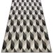 Rugsx - Tapis en corde sizal plat 48624/690 Cubes 3D noir 140x200 cm