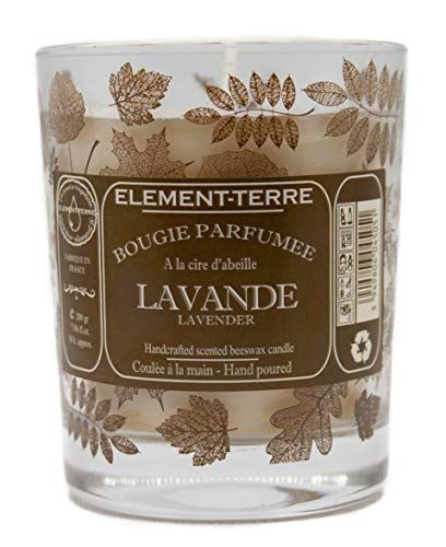 ELEMENT-TERRE Geurkaars 200 g 50 uur Lavendel geur