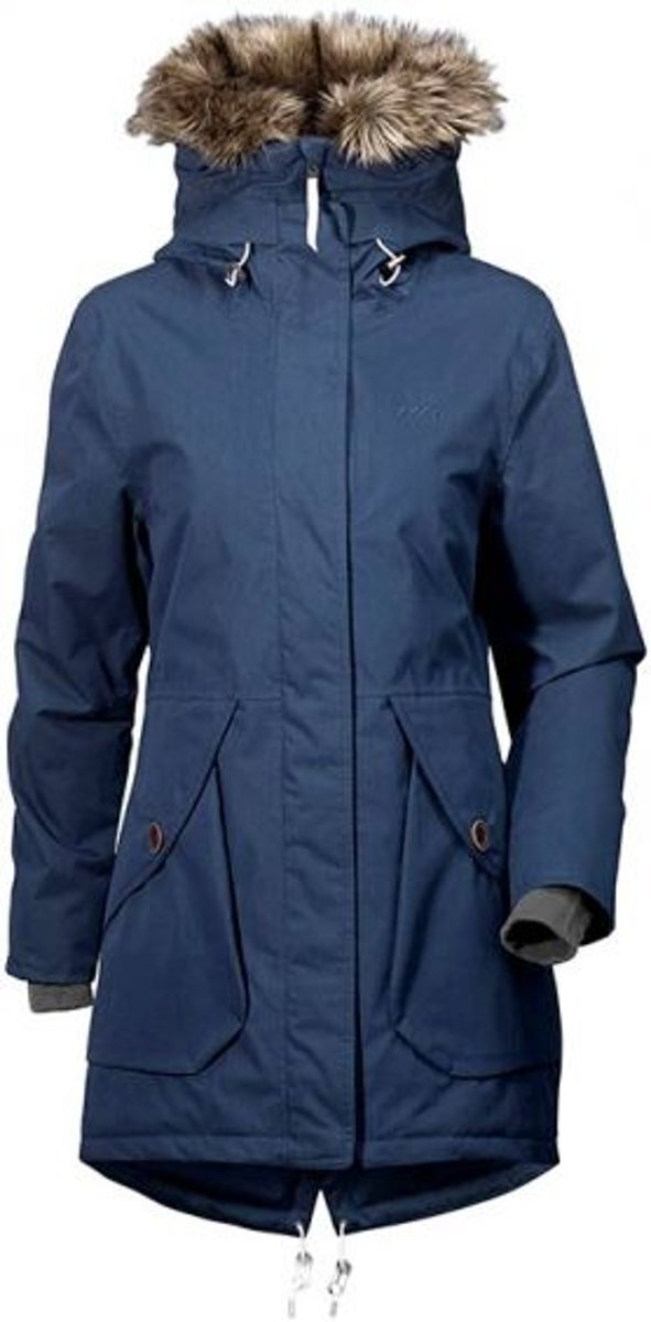 Didriksons dames Lina outdoor parka Blauw