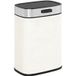 Icecat Poubelle de 5 L, sur pied ou murale, en acier inoxydable, blanc crème