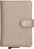 Charm London Washington Creditcard etui - Leer - Champagne