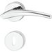 Häfele Garniture de poignée de porte LDH 3310 Poignée de porte chromée polie, BB - Bâton de couleur