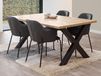 Table à manger rectangulaire RUIZ 164 cm orange teck