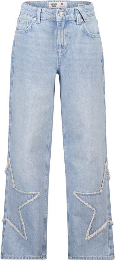 America Today Meisjes Jeans Phoenix Jr - Maat 158/164 - Katoen - Lightning indigo