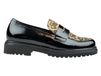 Gabor Dames Loafers Lak Leer Breed 0-2 cm Hak Blokhak Ronde Neus