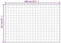 vidaXL Verzwaringsdeken 137x200 cm 10 kg stof lichtcrèmekleurig