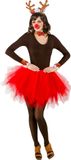 Orlob Rendier Verkleed accessoire set - 4-delig - bruin - polyester - Carnaval/Kerst verkleedkleding