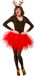 Orlob Rendier Verkleed accessoire set - 4-delig - bruin - polyester - Carnaval/Kerst verkleedkleding