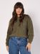 Apricot Trui met grof kabelpatroon Khaki L