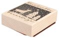Stempel Joyeux anniversaire 6x7 cm bois blanc