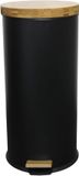 Wan GmbH Pedalemmer - Poubelle - Déchets de cuisine - 30 Litres - Noir