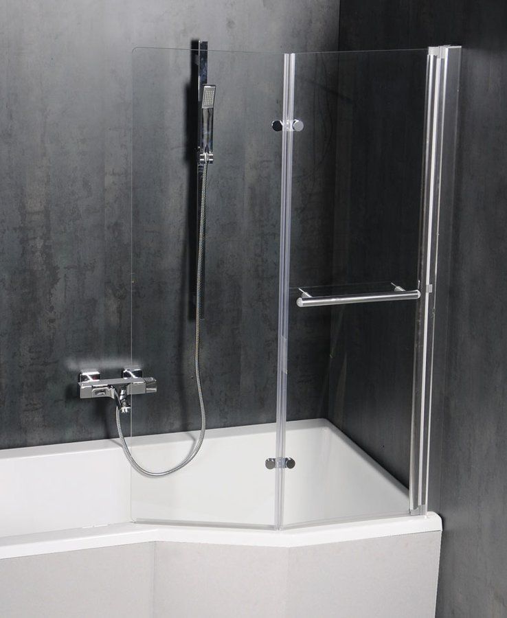 Polysan Odessa Badwand - 140 x 97 cm - Helder Glas met Nano Coating