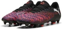 PUMA Future 8 Play MXSG Voetbalschoenen - Maat 41 - Unisex - Puma Black / Puma White / Glowing Red