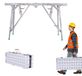 StarTech Draagbare werkplatform - Opklapbaar steigertoestel - Hoogte verstelbaar 81–114 cm - Staal - Draagvermogen 150 kg - Antislip - Zilver