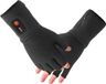 BERTSCHAT Vingerloze Verwarmde Onderhandschoenen - Zwart - Leer - Unisex - XXXL