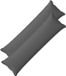 vidaXL - Kussensloop - 2 stuks - HOUTEN - Lichtgrijs - 40 x 145 cm - Katoensatijn