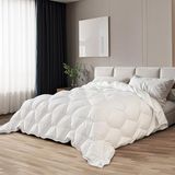 The White Stone 4-Seizoenen Dekbed met Clips 180x200 cm | Zomerdekbed 150 g + Tussenseizoen Dekbed 250 g | Soft-Vulling | Hypoallergeen Microvezel