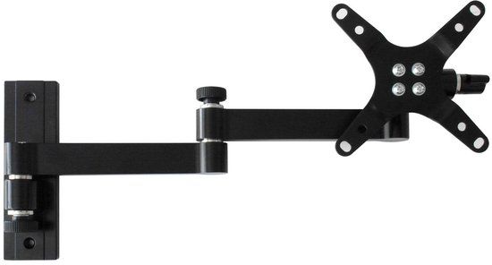 Universele Drall TV-muurbeugel - voor campers, caravans - draaibaar, kantelbaar, uitschuifbaar - voor 13-32 inch LED LCD met VESA 75 100 zwart Model: L52B