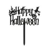 Dekora 354167 Taarttopper Kunststof Zwart Halloween