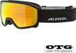 Alpina Scarabeo Junior Q-Lite OTG Skibril - Zwart