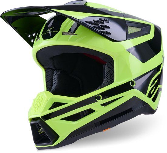 Alpinestars S-M3 Heat Geel Zwart Crosshelm - Helm