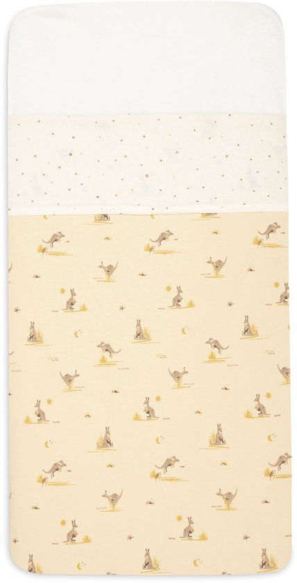 Jollein Laken Ledikant - 120x150cm - Katoen - Kangaroots - Dusty Dot
