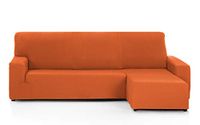 Martina Home Túnez, chaise longue, korte hoek gedeelte rechts, oranje (vooraanzicht)