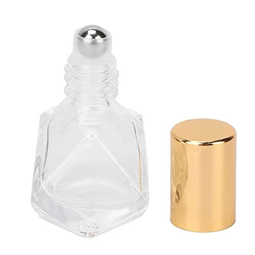 Parfumrollerfles - Compact draagbaar - Gouden deksel + stalen bal