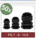 Quadrios 24CA390 Wartel PG7, PG9, PG13.5 Polyamide Zwart 50 stuk(s)