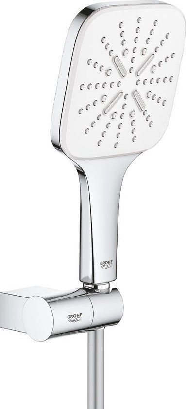 GROHE Rainshower SmartActive Cube 130 Badset - 3 straalsoorten - chroom/moon white - 26588LS0