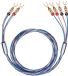 Oehlbach BI-TECH 4 L audio kabel 2 m Blauw, Koper