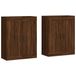 vidaXL Wandkasten, 2 stuks, bruin, eikenlook, houtvezel