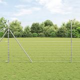 vidaXL Weidehekwerk Composiet Hardhout Zilver Verticaal Recht 1.6 cm x 0 m