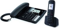 Telekom Sinus PA 207 Plus 1, Analoge-/DECT-telefoon, Bekabelde & draadloze handset, Luidspreker, 150 entries, Nummerherkenning, Zwart