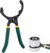 Merkloos / Sans marque Oliefiltertang 10" - Oliefilter Tang - Oliefilter Sleutel - Rubberen Handvat - Zelfklemmend - Gereedschap Verstelbaar - Met Antislip Handgreep - Verstelbaar Van 55 Mm Tot 130 Mm - Filter Snel En Zonder Slip Verwijderen